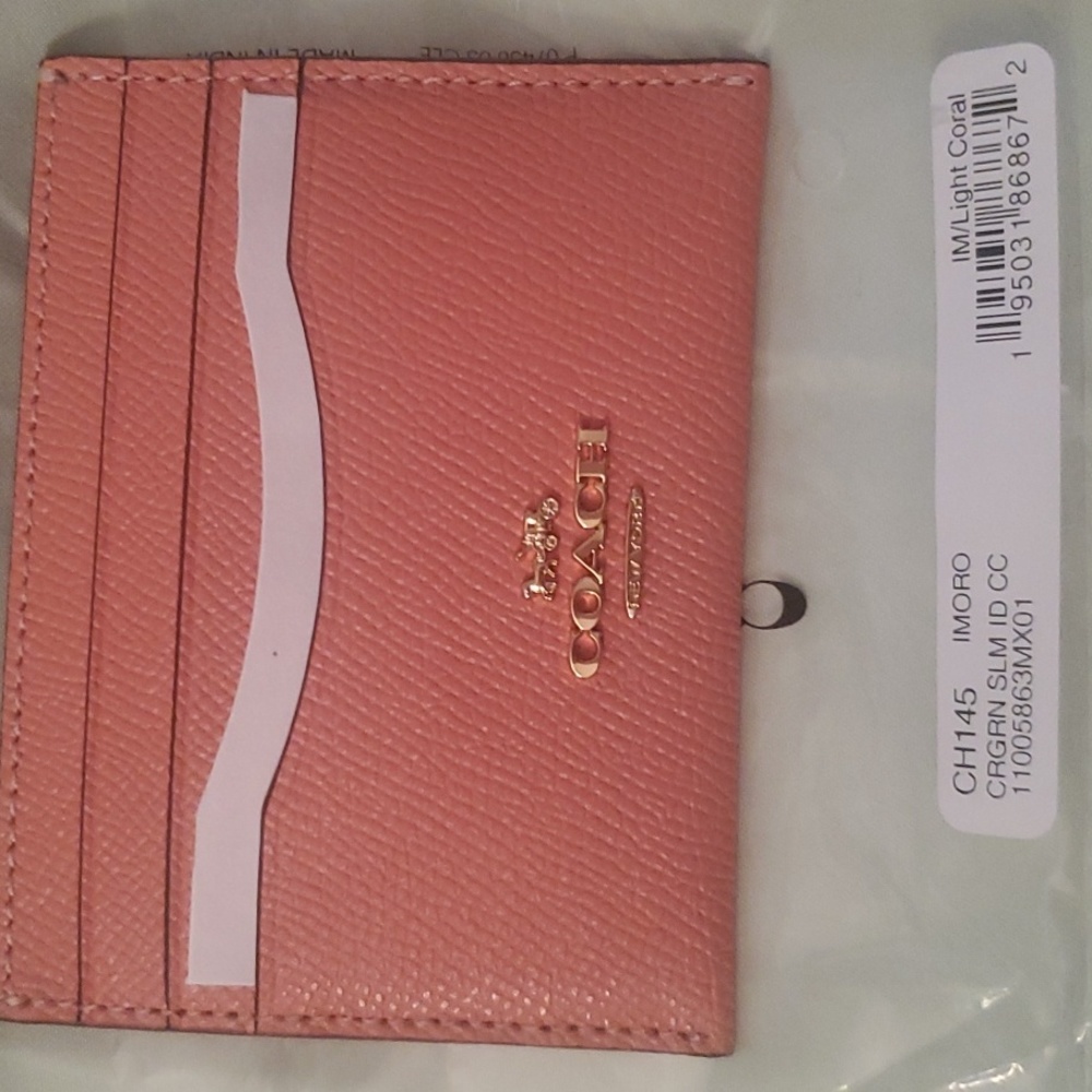 BNWT Authentic Coach Id holder $65-. OBO. Yellow 2 Left  Orange 1 Left - Picture 7 of 8